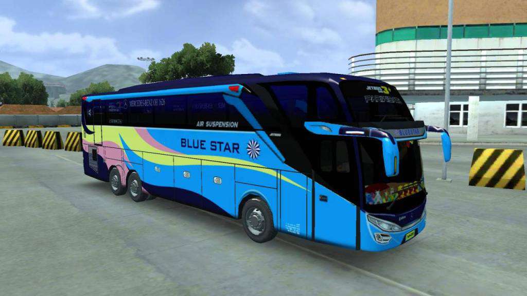 livery bussid blue star