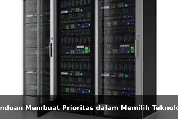 Panduan Membuat Prioritas dalam Memilih Teknologi Panduan Membuat Prioritas dalam Memilih Teknologi