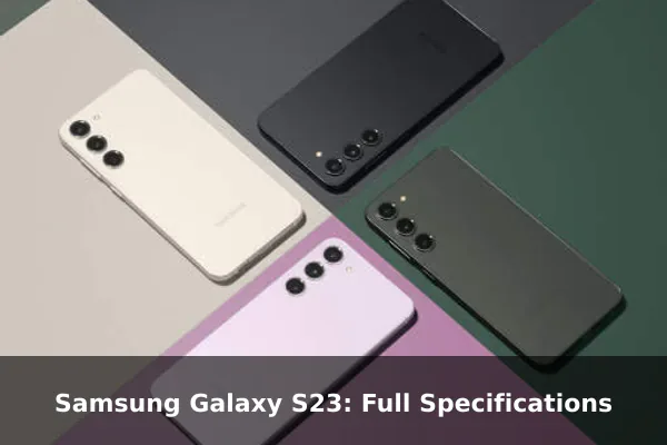 Samsung Galaxy S23: Full Specifications Samsung Galaxy S23: Full Specifications