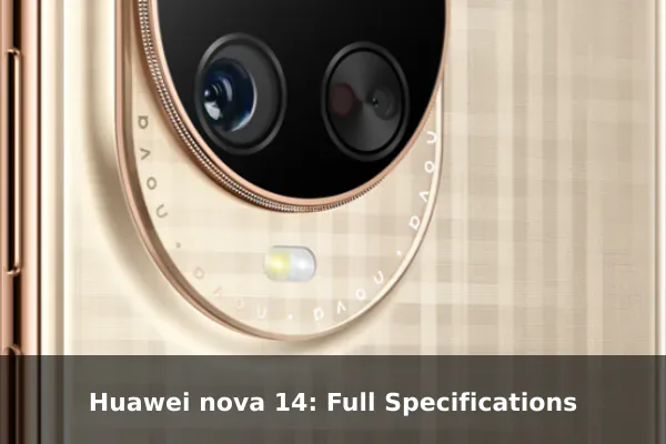 Huawei nova 14: Full Specifications Huawei nova 14: Full Specifications