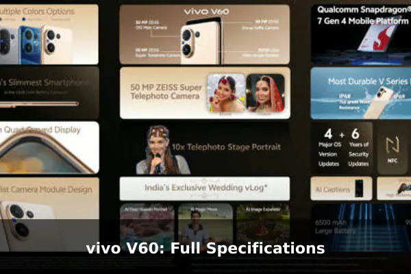 vivo V60: Full Specifications vivo V60: Full Specifications