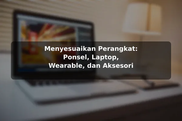 Menyesuaikan Perangkat: Ponsel, Laptop, Wearable, dan Aksesori