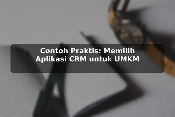Contoh Praktis: Memilih Aplikasi CRM untuk UMKM