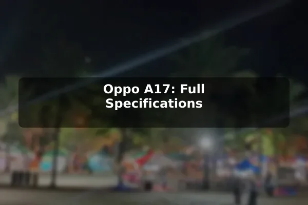 Oppo A17: Full Specifications Oppo A17: Full Specifications