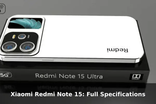 Xiaomi Redmi Note 15: Full Specifications Xiaomi Redmi Note 15: Full Specifications