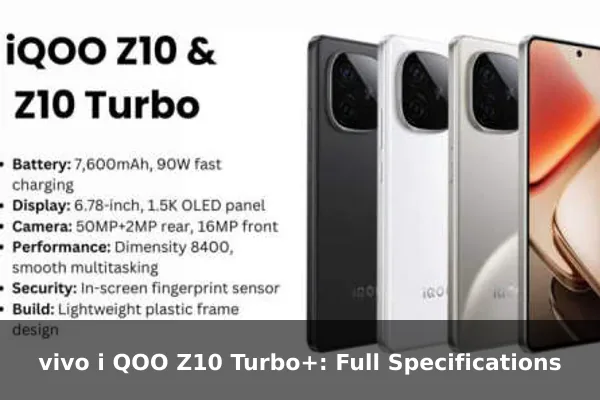 vivo i QOO Z10 Turbo+: Full Specifications vivo i QOO Z10 Turbo+: Full Specifications