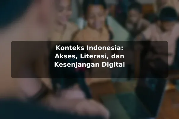 Konteks Indonesia: Akses, Literasi, dan Kesenjangan Digital