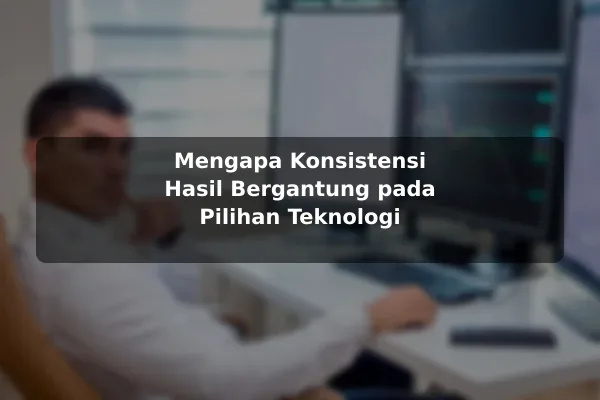 Mengapa Konsistensi Hasil Bergantung pada Pilihan Teknologi