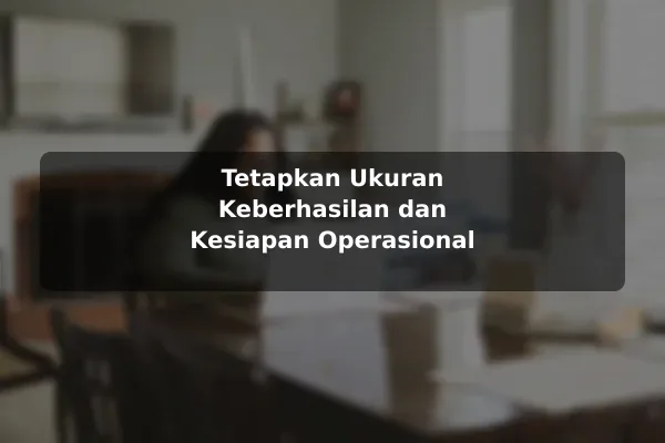 Tetapkan Ukuran Keberhasilan dan Kesiapan Operasional