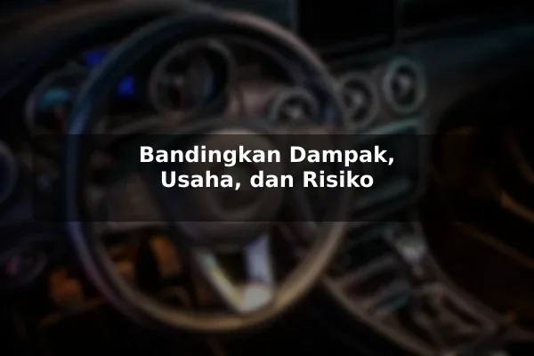 Bandingkan Dampak, Usaha, dan Risiko
