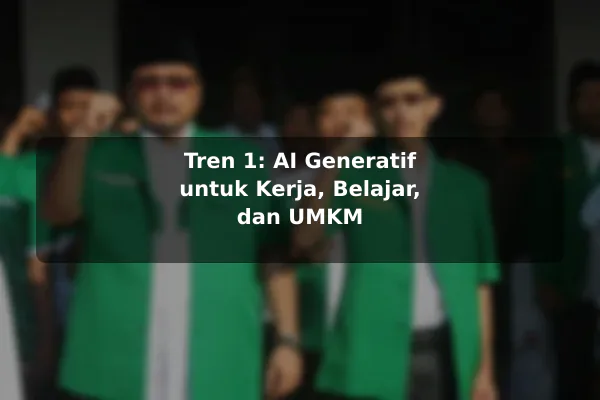 Tren 1: AI Generatif untuk Kerja, Belajar, dan UMKM