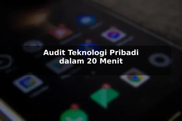Audit Teknologi Pribadi dalam 20 Menit
