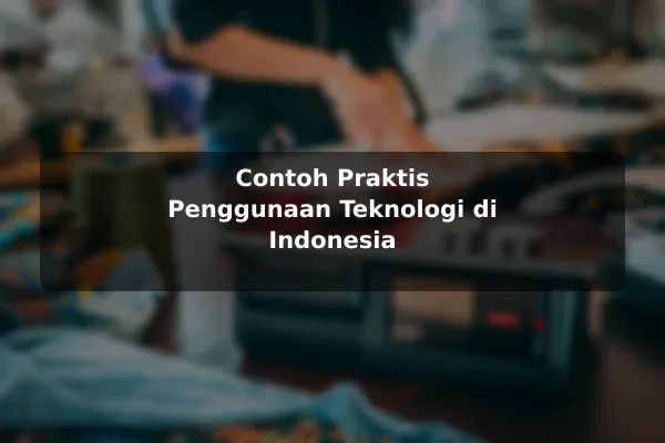 Contoh Praktis Penggunaan Teknologi di Indonesia