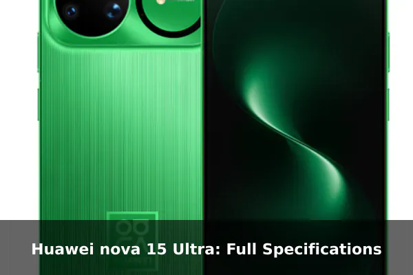 Huawei nova 15 Ultra: Full Specifications Huawei nova 15 Ultra: Full Specifications