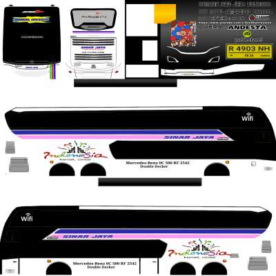 Livery Bussid Sinar Jaya AG Rombak v1 SDD