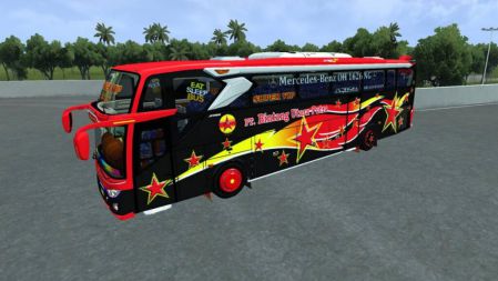 Mod Bussid Bintang Utara Putra JB3+ Mercy O500R