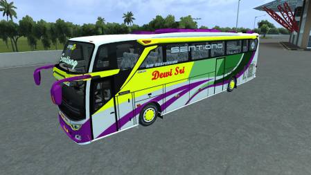 Mod Bussid Dewi Sri Sentiong JB3+ SHD Mercy O500R