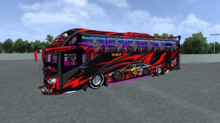 mod bussid bus racing spider red