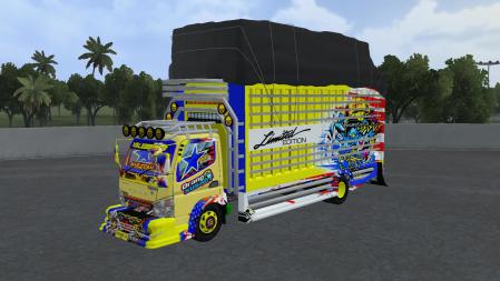 Mod Bussid Truck Canter Sulawesi Cyber Borneo Malebite