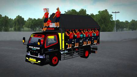 Mod Bussid Truck Canter Mbois Oleng Muatan Orang